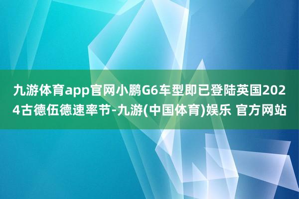 九游体育app官网小鹏G6车型即已登陆英国2024古德伍德速率节-九游(中国体育)娱乐 官方网站